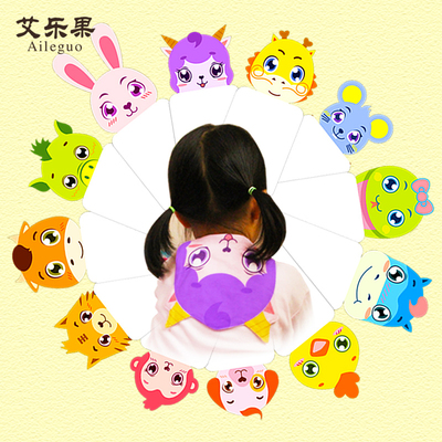 艾乐果 宝宝吸汗巾纯棉幼儿园垫背巾四六层纱布隔汗巾