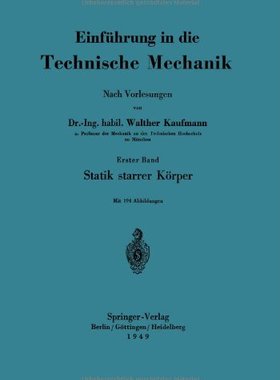 【预订】Einfuhrung in Die Technische Mechani...