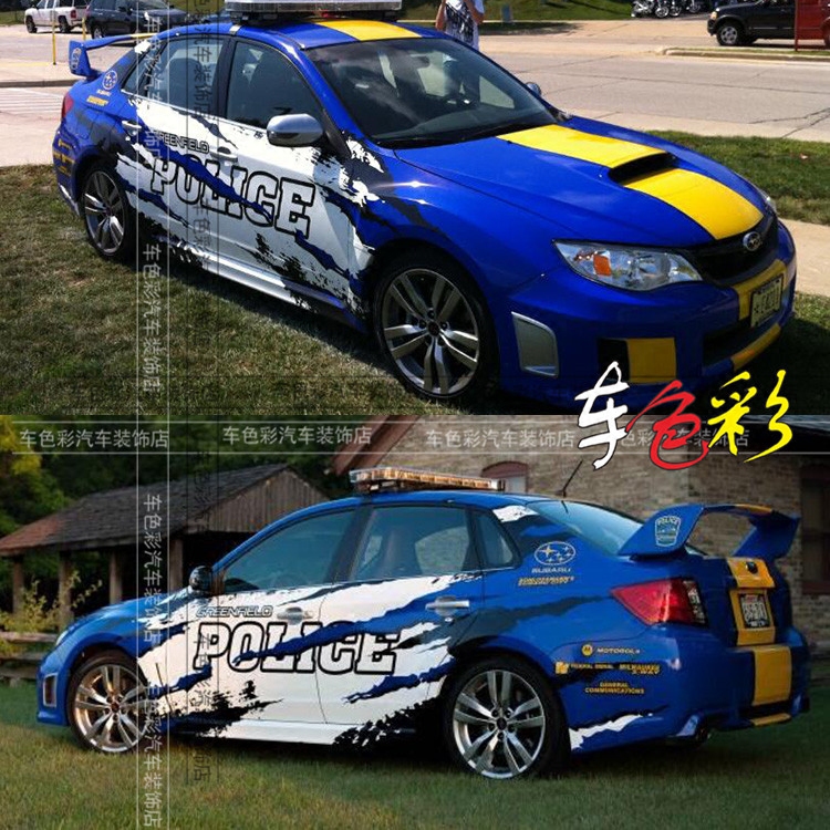 包邮 斯巴鲁翼豹车贴 拉力赛车贴纸 力狮斯巴鲁改装 车身全车拉花