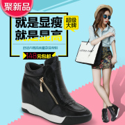 And velvet high shoes and cotton increased female students in platform shoes, platform shoes in winter warm wedges shoes