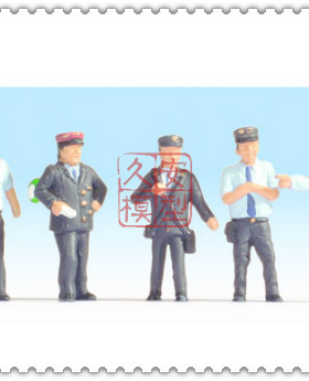 久安铁道 仿真人物 微缩小人 1:87 Noch 15272 意大利铁路员工