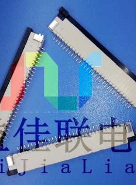 FPC/FFC连接器1.0mm-4P/6/8/10/12/16/18/20/24/30PIN 上接