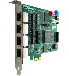 深简openvox D410E 4口E1数字语音卡asterisk卡elastix/pri中继卡电话接口卡兼容digium dahdi驱动Freepbx