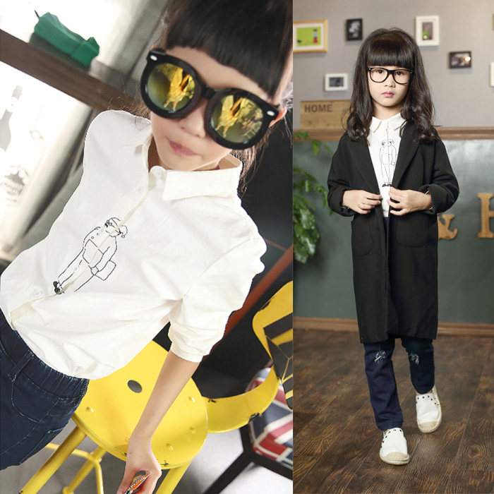 Chemise fille à manche longue - Ref 2087212 Image 1