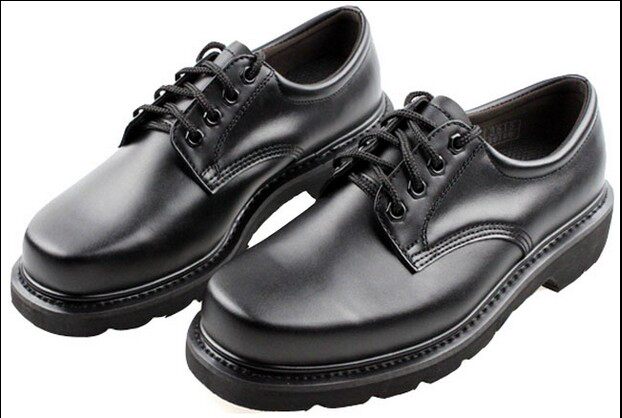 Boots militaires pour homme en cuir - Ref 1399959 Image 1