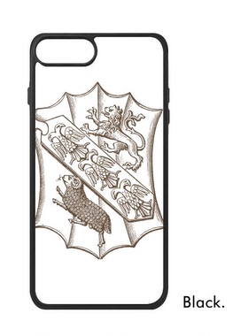 适用于iPhone术黑白狮子鸟羊盾牌Xr手机壳max保护套678plus硅胶11