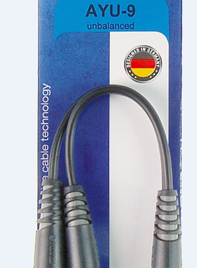 德国KLOTZ一分二转接线录音室线{莲花公头转双莲花母头一转二}