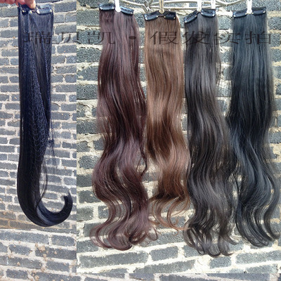 发片无痕一片式假发片女长卷发片大波浪小片古风接长发隐形接发片