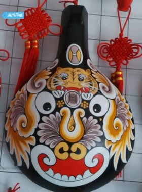 马勺脸谱招财虎绘制大小都有社火