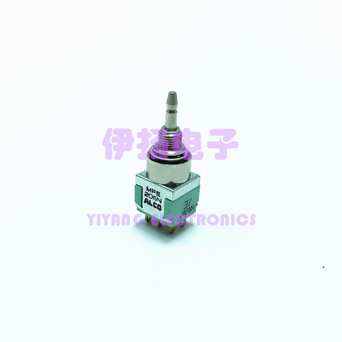 TE ALCO按钮子开关 ALCOSWITCH 6脚自锁按钮 MPA 206N 6脚镀金