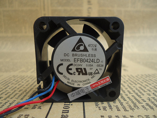 0.05A 雙滾珠帶測速 4020 全新臺達 24V 變頻器風扇 EFB0424LD