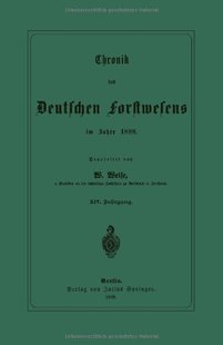 预订 Forstwesens Chronik Deutschen Im... Des