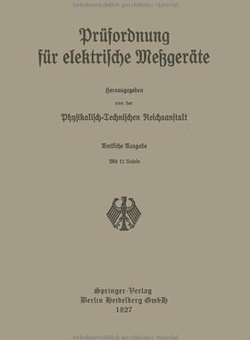 【预订】Prufordnung Fur Elektrische Messgerate