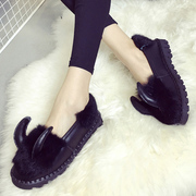 2015 new Korean non-slip Doug in winter angora wool and cashmere pea claw snow shoes women''''''''s shoes shoes wave