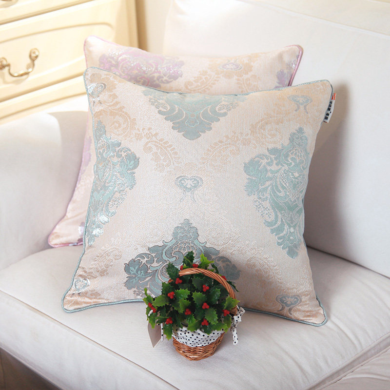伊莎 欧式提花轻奢沙发靠枕床头靠垫抱枕 办公室腰靠背枕套 定制在类目 居家布艺, 靠垫/抱枕中 - 来自Buy2taobao.com提供专业的淘宝代购服务