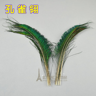 天然孔雀羽毛 双边毛/孔雀毛/孔雀翎 饰品配饰 演出工具装饰