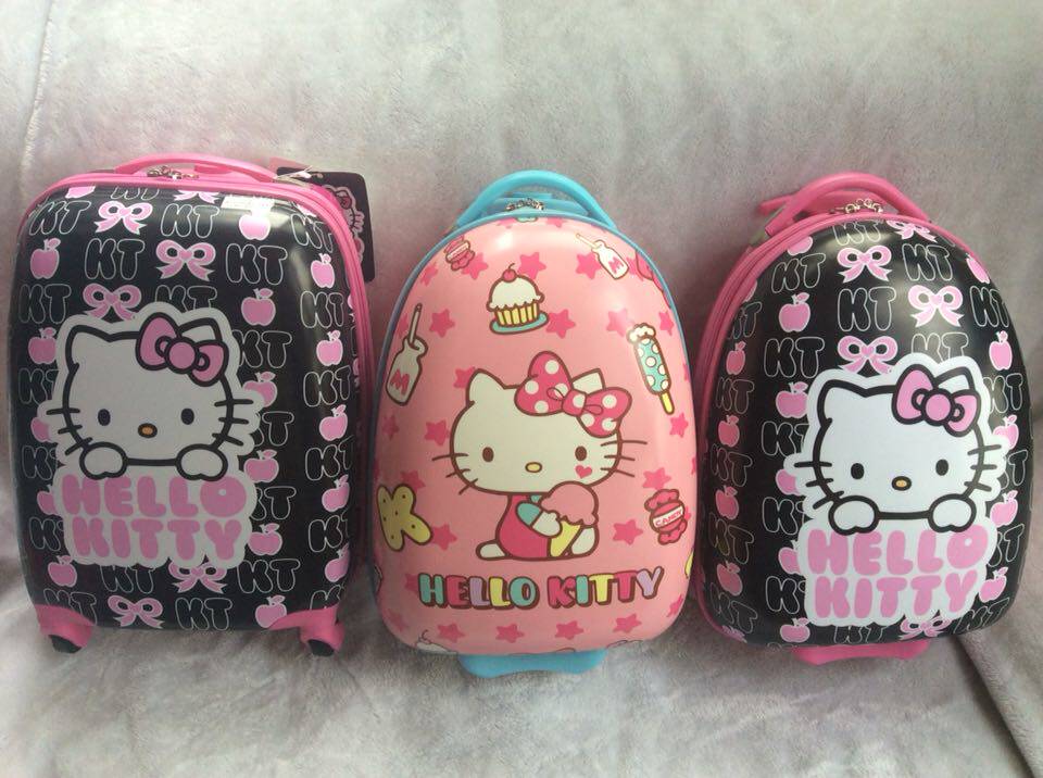 专柜正品hello Kitty女神公主旅游旅行蛋壳型儿童拉杆箱16寸19寸