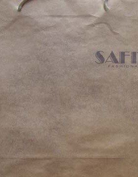 Safiya索菲娅专柜购物袋礼品袋专柜纸袋大号红色