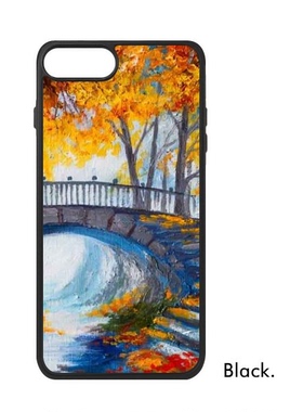 适用于iPhone黄叶河秋天风景图案Xr手机壳max保护套678plus硅胶11