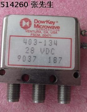Dow-Key 403-134 18GHz SMA头 28V 300W 单刀双掷 射频同轴开关