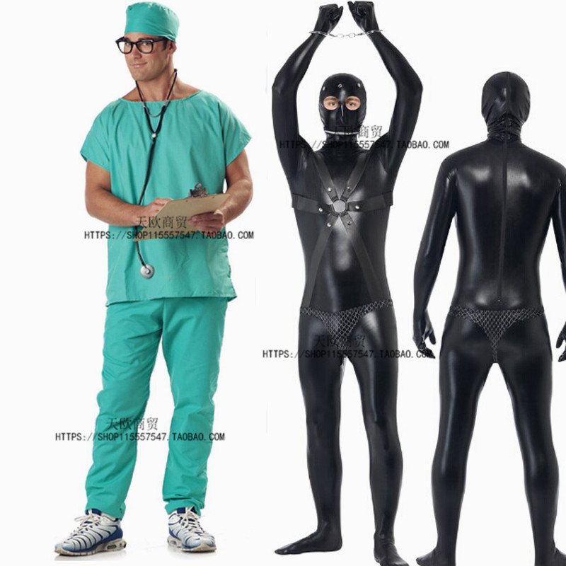 万圣节cos角色扮演服邪恶医生囚犯聚会派对游戏 cosplay男装搞怪