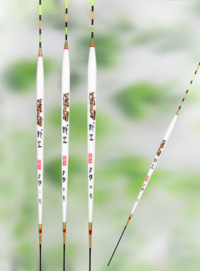 正品钓王孔雀羽浮漂软尾渔具套装