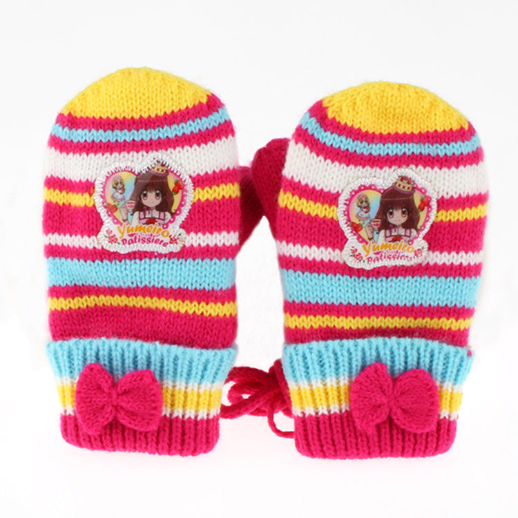 Gants pour fille en de laine - Ref 2150024 Image 1