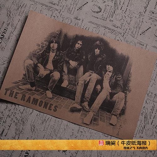 英伦经典复古音乐 The Ramones雷蒙斯乐队海报 英国朋克乐队挂图
