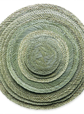 蒸笼草垫 蒸笼草垫子 圆形蒸笼垫 小笼包子垫 馒头垫子 笼屉草垫