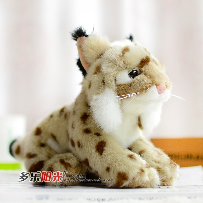 （定做）zoo coffee仿真欧亚猞猁lynx毛绒玩具公仔
