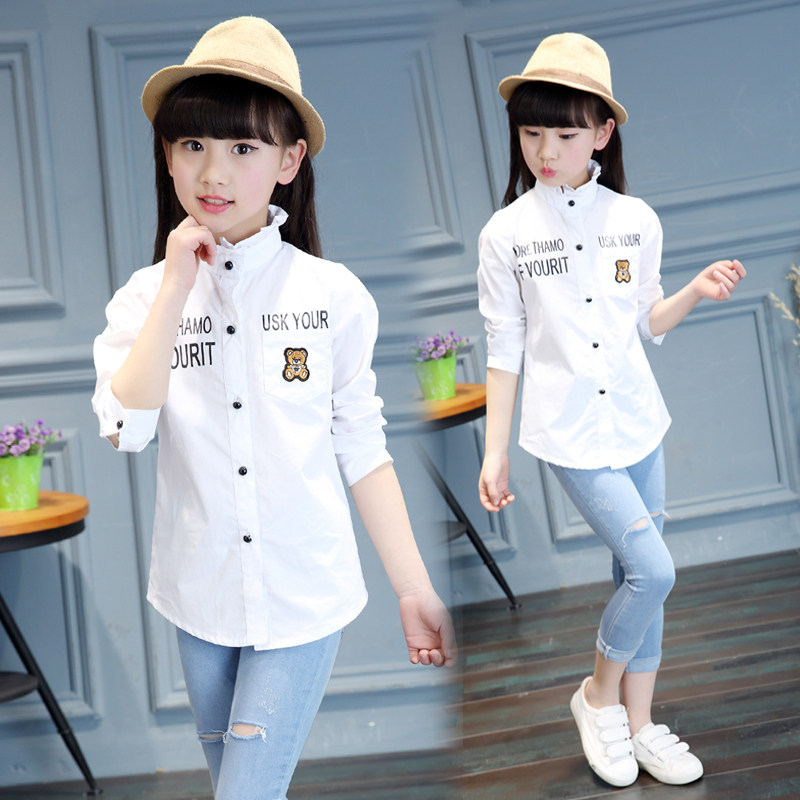 Chemise fille à manche longue - Ref 2086366 Image 1