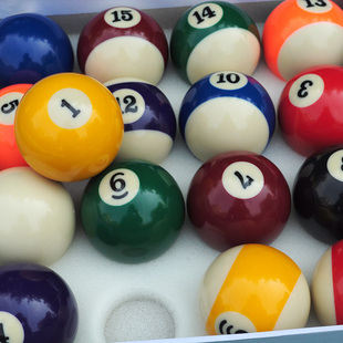 仿大理石美式57大号标准台球子53中号48成人桌球儿童多型号配件