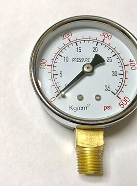 Pressure gauge 0-35kg/cm2 0-500psi 直径60mm 压力表 Y-60 m13