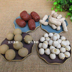 新品 宜兴紫砂茶宠雕塑 紫砂五谷丰登 早生贵子 红枣桂圆花生莲子