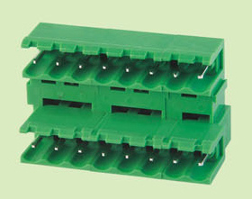 插拔式接线端子KF2EDGRT/RTC/RTM-5.08mm高低双层弯针带耳双排针