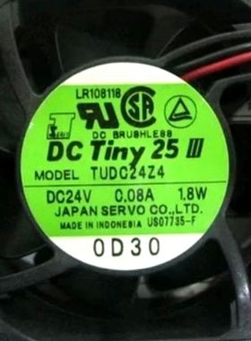 TUDC24Z4-965 DC24V 0.08A 1.8W 原装日本精工 60*60*25 伺服风扇