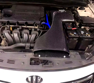 适配起亚K5 2.0 2.4涡流三代碳纤EDDY进气风箱冬菇头套件改装动力