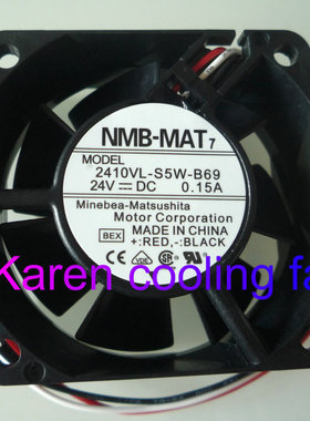 2410VL-S5W-B59 B69全新原装NMB 6025 24V 0.15A防水散热风扇3线