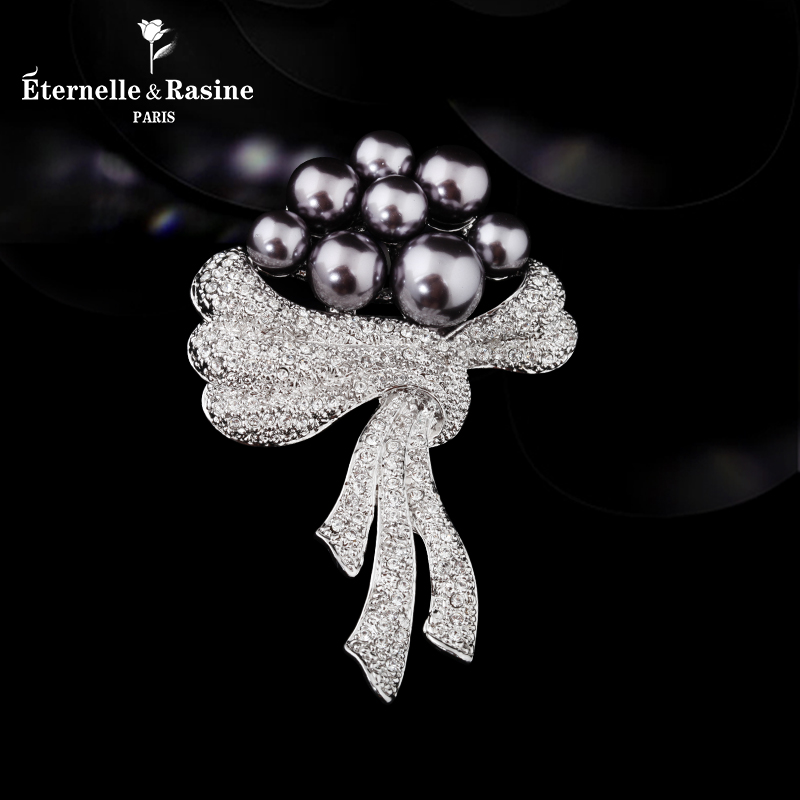 Broche femme ETERNELLE en cristal autrichien - Ref 1174202 Image 1