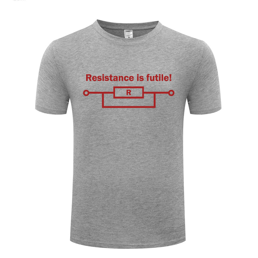 男式短袖T恤 Resistance Is Futile创意新奇礼物 Joke Geek Nerd