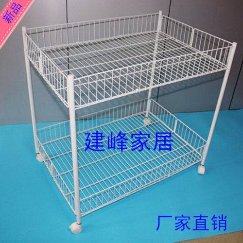 售货架仓储特价服装店双层促销台