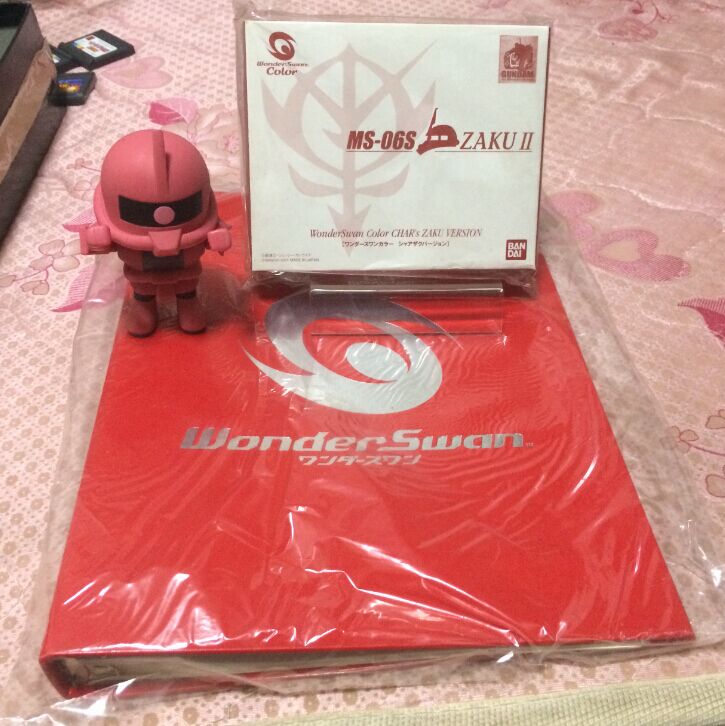 全新品 高达周年限定 MS-06S ZAKU2 赤色彗星 WSC掌机+图上其它 D