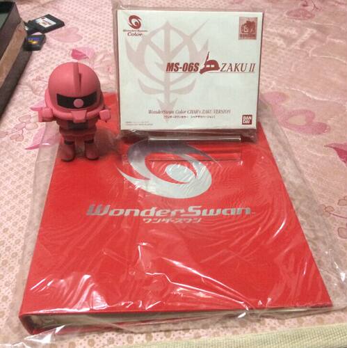 全新品 高达周年限定 MS-06S ZAKU2 赤色彗星 WSC掌机+图上其它 D