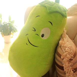 可爱蔬菜冬瓜抱枕毛绒玩具公仔儿童玩偶布娃娃倭瓜靠垫创意礼物
