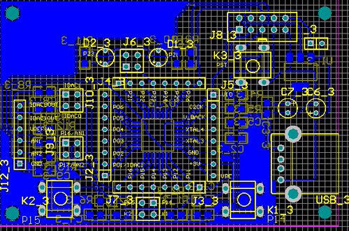 C8051F410开发板原理图pcb C8051F410最小系统 排针 C8051F412