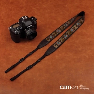 相机背带微单摄影肩带挂脖cam8482 单反数码 in绣花系列民族风 cam