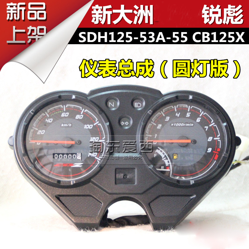 锐彪仪表总成SDH125-53A-55圆灯