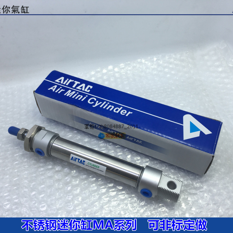 MA20亚德客不锈钢迷你气缸MF/MA20X25X50X75X100X125X150X200-SCA