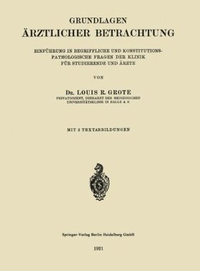 【预订】Grundlagen Arztlicher Betrachtung: E...
