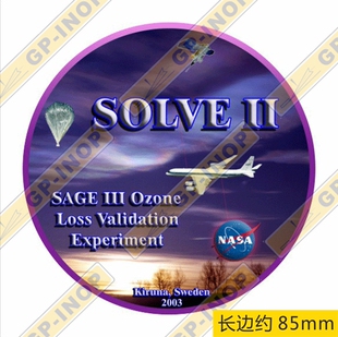 笔记本贴 NASA SOLVE 旅行箱贴 车贴